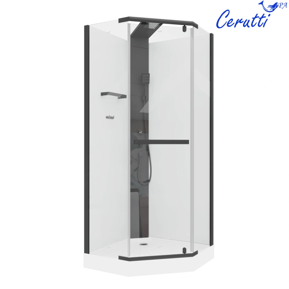 Душевая кабина Ceruttispa CHIKA901B без крыши (90x90x215-225) от магазина Vanna-Vanna.ru!