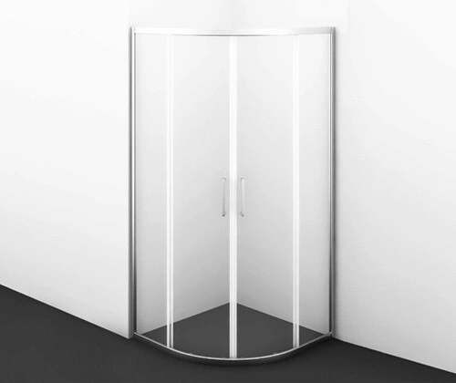 Душевой уголок WasserKraft Main 41S01 90х90 полукруглый 1/4, без поддона, прозрачное стекло, хром