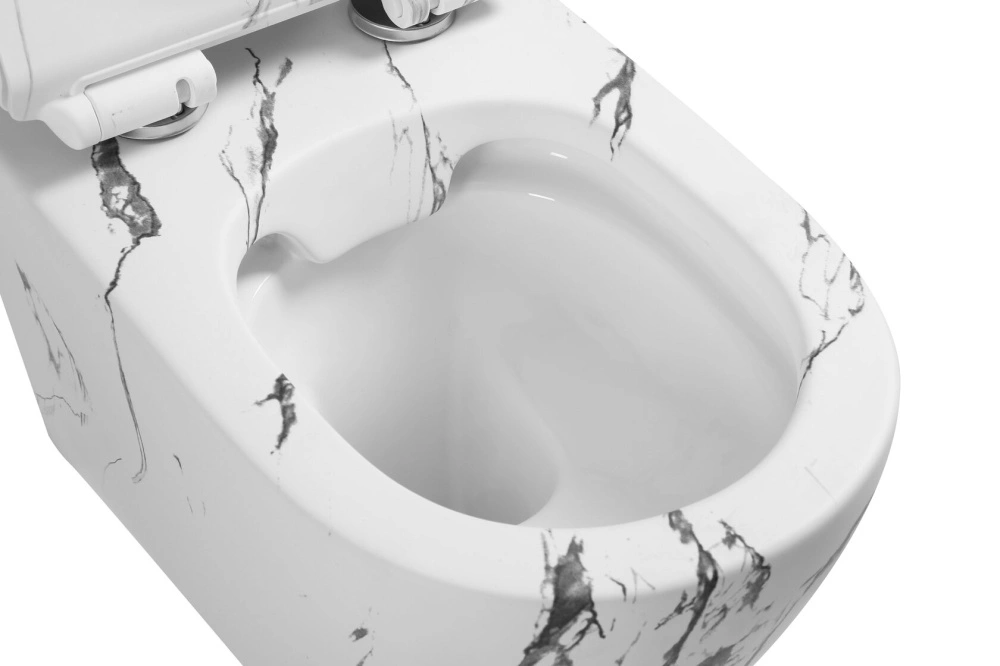 Унитаз SantiLine SL-5002MM подвесной, с микролифтом, под мрамор матовый от магазина Vanna-Vanna.ru!