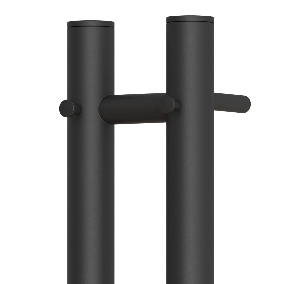 Полотенцесушитель электрический APEXTERMO Luna LN10111BM 1100x80 с крючками, черный матовый от магазина Vanna-Vanna.ru!