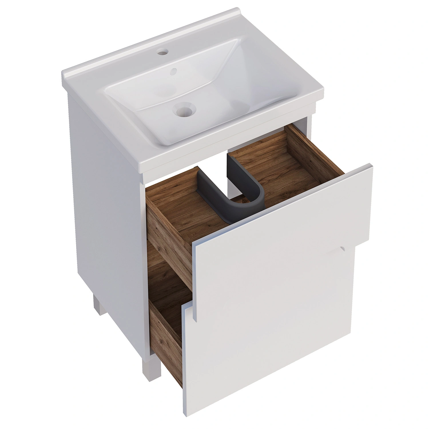 Мебель для ванной Асб-мебель Вита 60 комплект, напольный, белый от магазина Vanna-Vanna.ru!