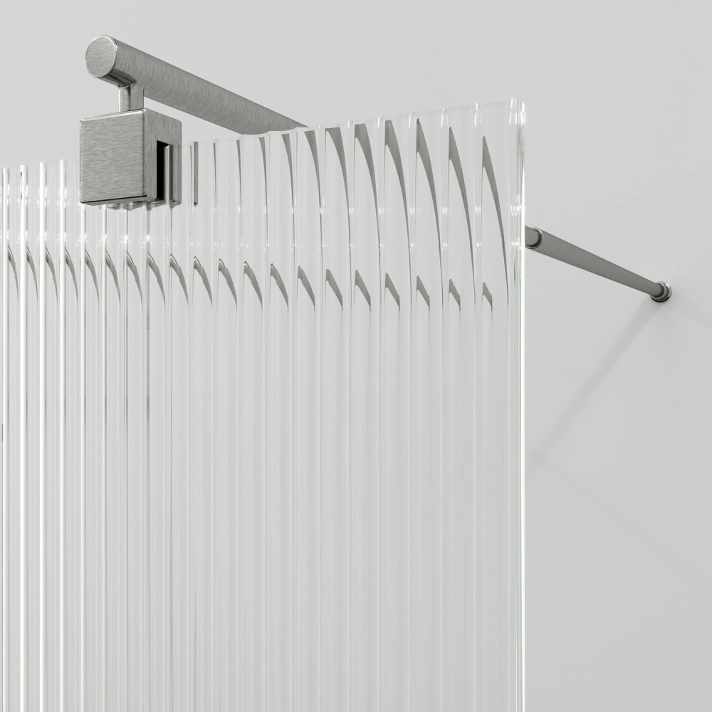 Душевая перегородка WasserKRAFT Vechte 60W40BN-FL никель от магазина Vanna-Vanna.ru!