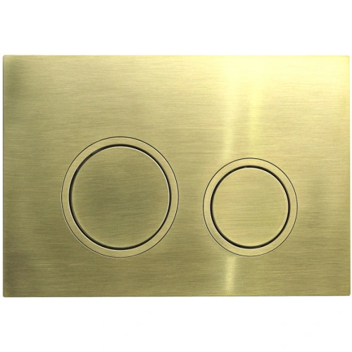 Кнопка смыва Veconi FLUSH V11, FLV11-G, 240х162х7, пластик, золото брашинг кайма - золото брашинг от магазина Vanna-Vanna.ru!