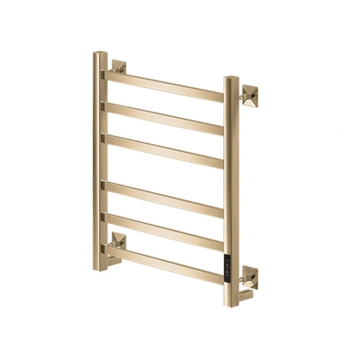 Полотенцесушитель электрический Veconi Barro-A B6050G-A 500х600, золото матовое