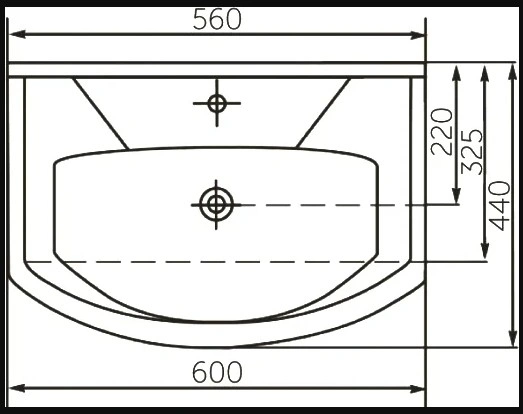 Тумба с раковиной Sanflor Толедо 60 напольная, северное дерево от магазина Vanna-Vanna.ru!
