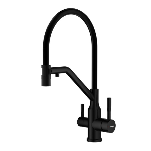 Смеситель для кухни с подключением фильтра Raglo R81.62.06, черный от магазина Vanna-Vanna.ru!