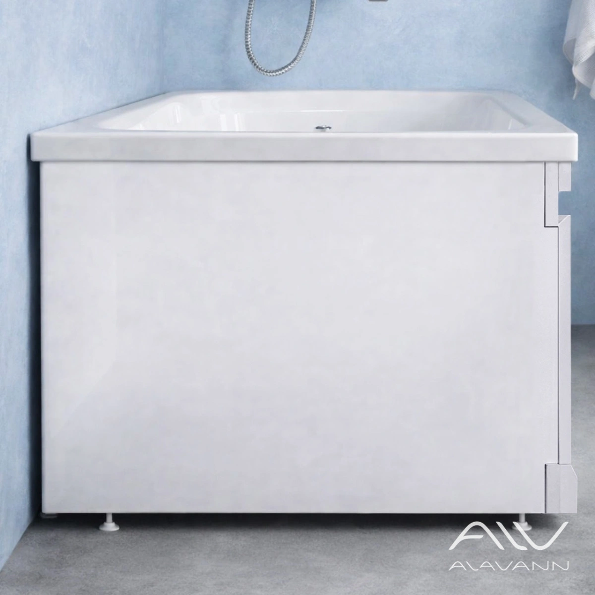 Экран под ванну Alavann Soft 75 белый, торцевой левый от магазина Vanna-Vanna.ru!