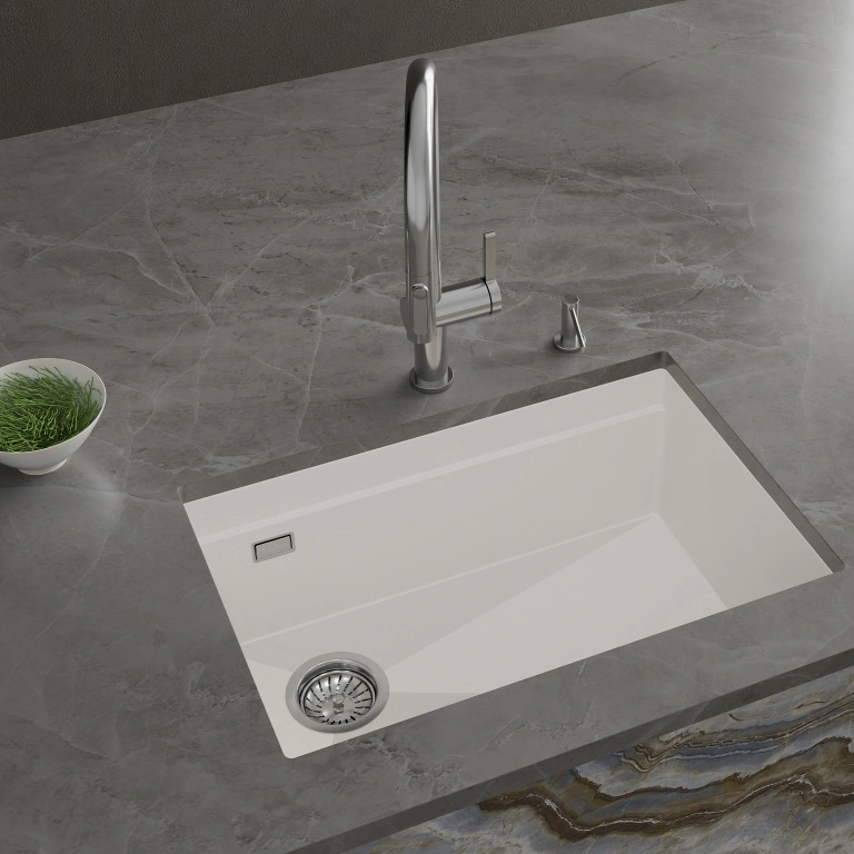 Кухонная мойка Rivelato LINO LN-654-L иней от магазина Vanna-Vanna.ru!