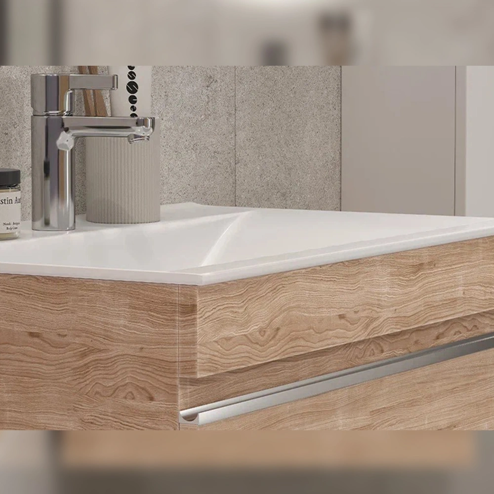 Тумба с раковиной подвесная Velvex Pulsus tp.PUL.PUL.70.1Y дуб сонома, 70 см от магазина Vanna-Vanna.ru!