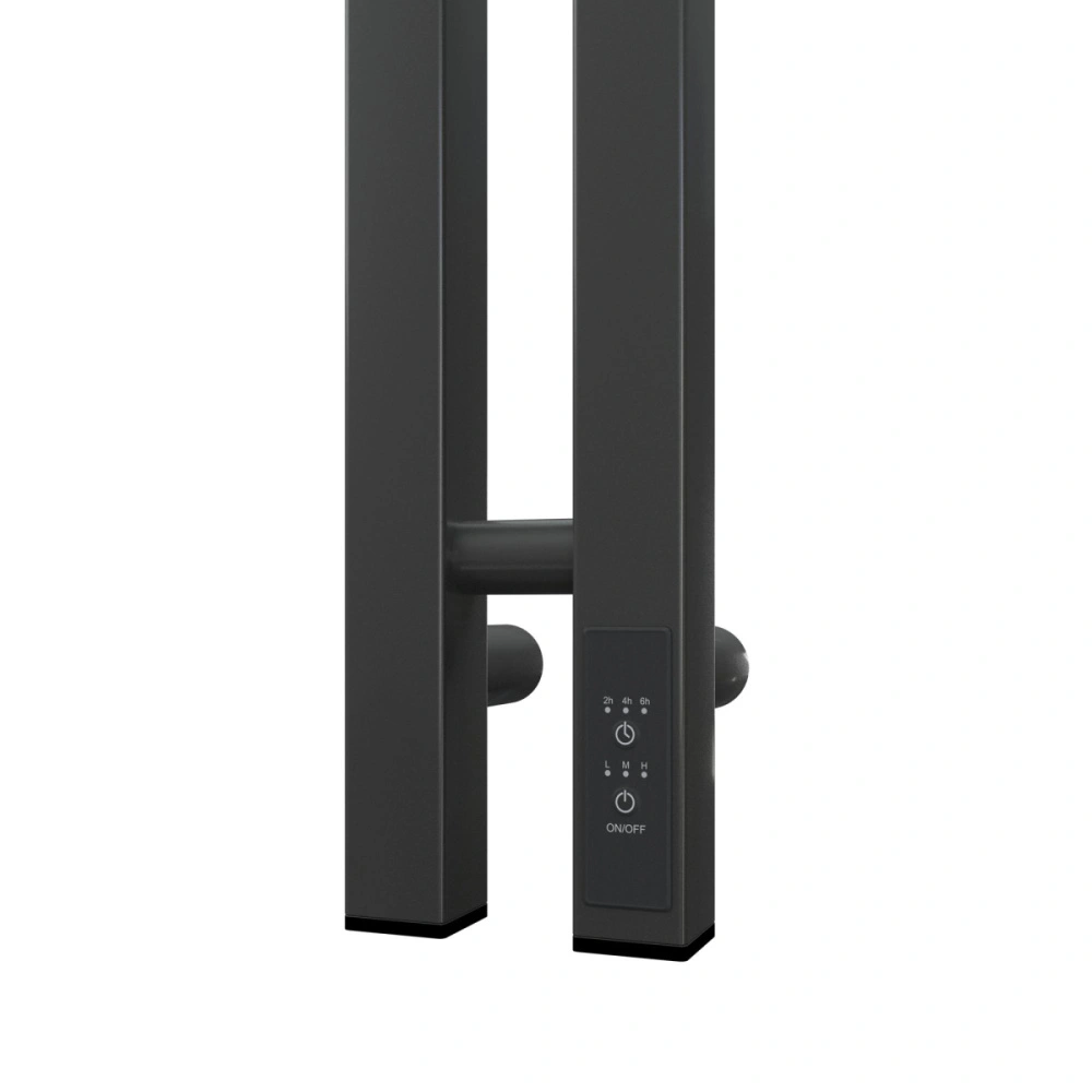 Полотенцесушитель электрический APEXTERMO Sirius SR10121GF 1200x80 с крючками, графит металлик от магазина Vanna-Vanna.ru!