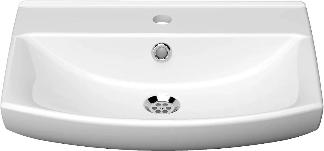 Тумба напольная SanStar Линни 55 с раковиной Клермонт 55, белая