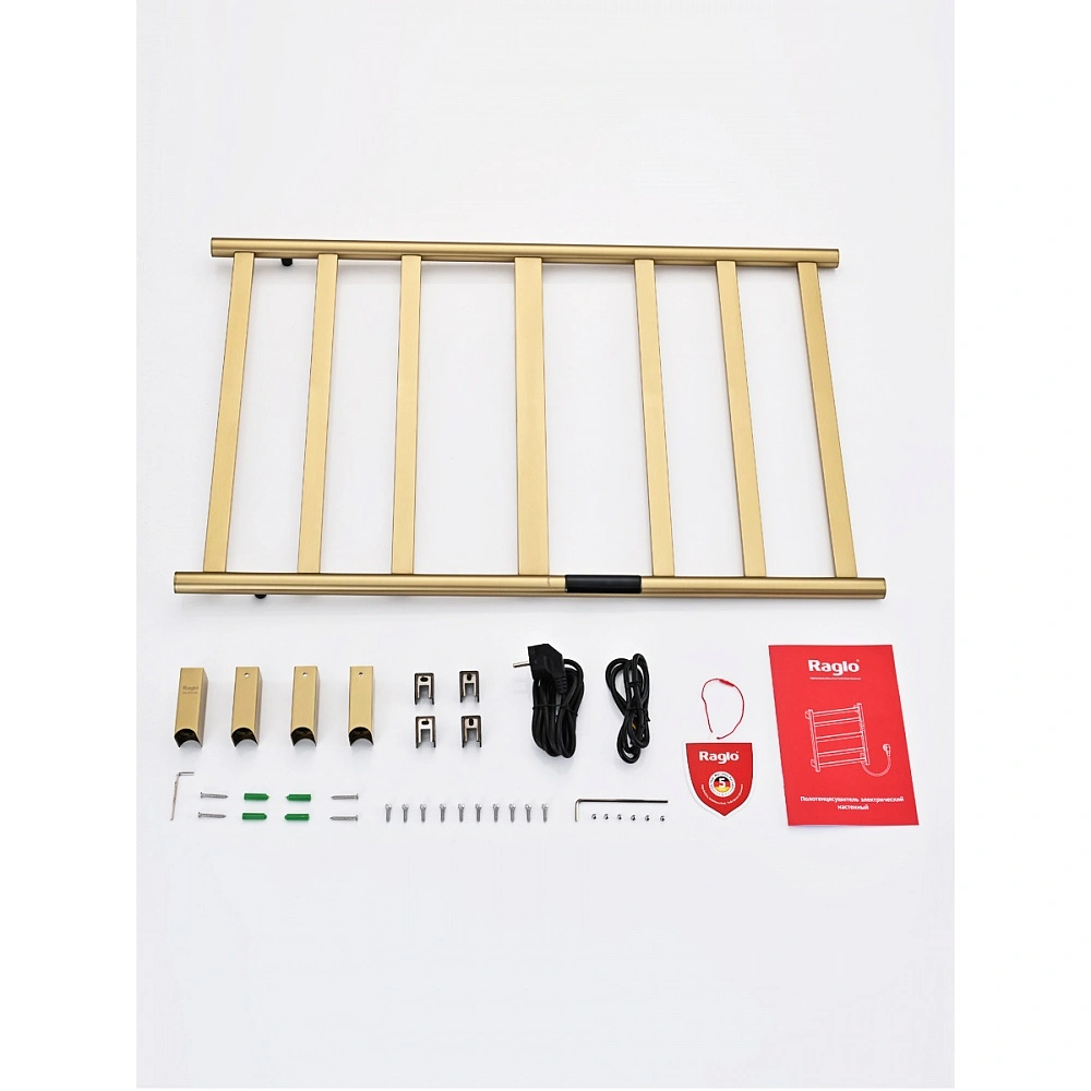 Полотенцесушитель электрический RAGLO R350.06.03 сенсорный с терморегулятором, сатин золотой от магазина Vanna-Vanna.ru!