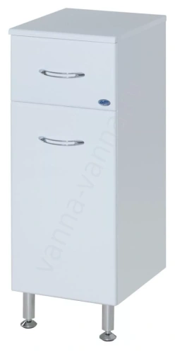 Тумба-комод Bellezza Уют 30 с корзиной для белья, белая