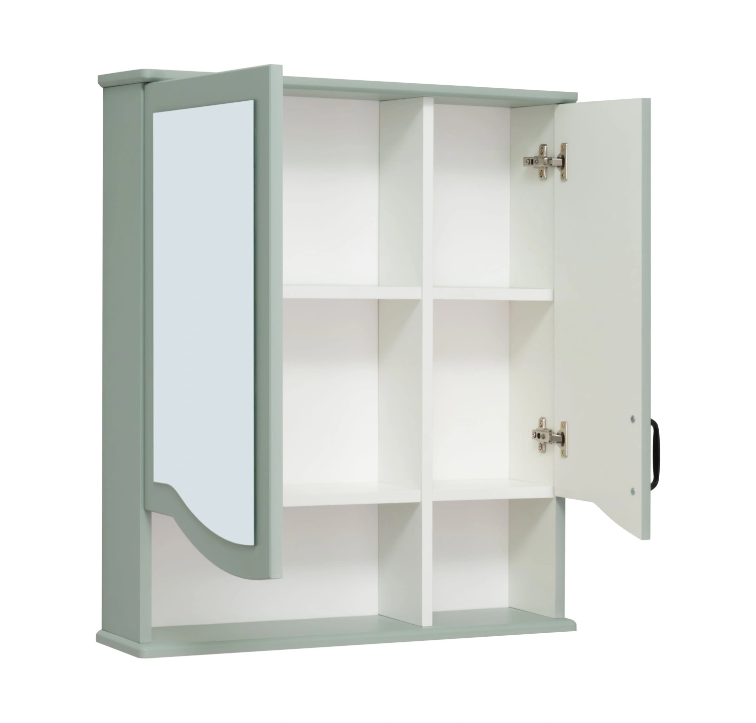 Зеркало-шкаф Runo Марсель 65 мята от магазина Vanna-Vanna.ru!