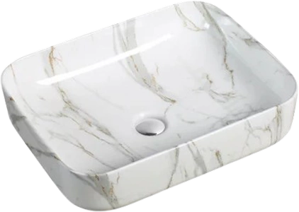 Раковина SantiLine SL-7020 накладная, мрамор