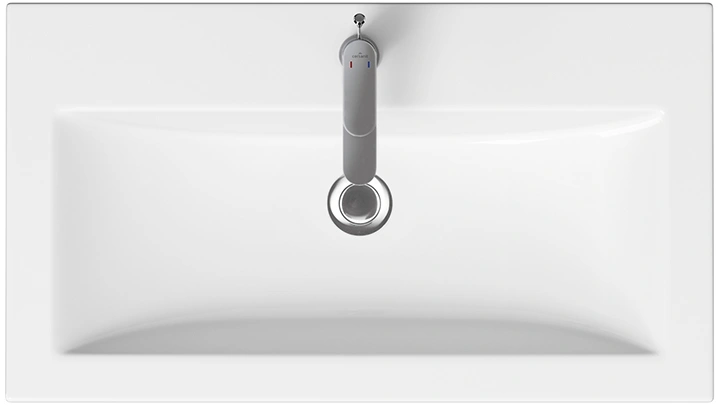 Тумба подвесная Viant Мюнхен 80 с раковиной Como 80, белый от магазина Vanna-Vanna.ru!