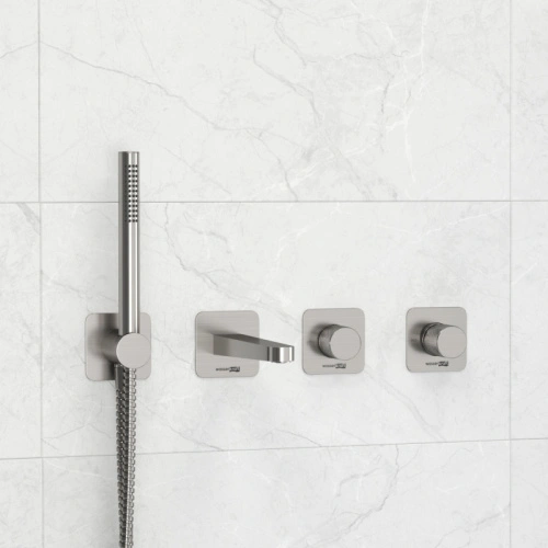 Душевой комплект WasserKRAFT Tauber A6451.296.298.275.100.276 никель от магазина Vanna-Vanna.ru!