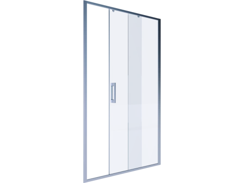 Душевая дверь Alex Baitler AB61C150 150 см раздвижная, прозрачное стекло, сатин от магазина Vanna-Vanna.ru!