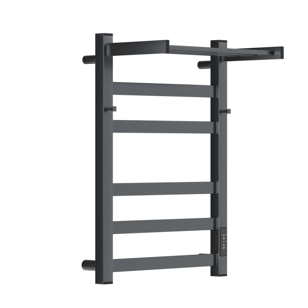 Полотенцесушитель электрический APEXTERMO Terra TR11164GF 600x400 с крючками и полкой, графит металлик от магазина Vanna-Vanna.ru!