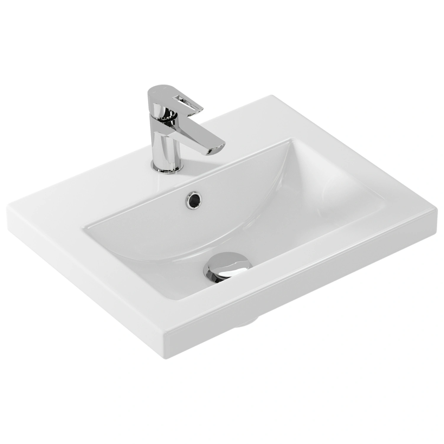 Тумба подвесная Vigo Grani 500-0-1 с раковиной Фостер 50, 1 ящик, дуб золотой