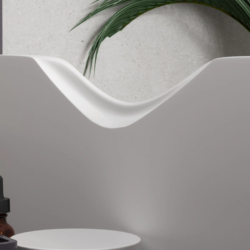 Тумба подвесная EQUIL Smile 80 столешница 80, 2 ящика, белый/лен антрацит от магазина Vanna-Vanna.ru!