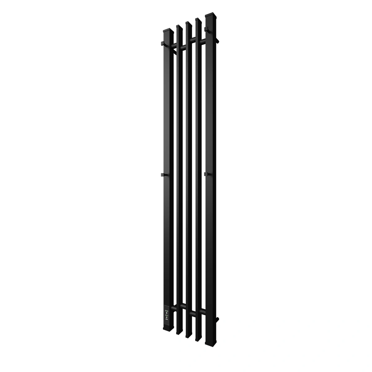 Полотенцесушитель электрический APEXTERMO Delta DL10123BM 1200x180 с крючками, черный матовый от магазина Vanna-Vanna.ru!