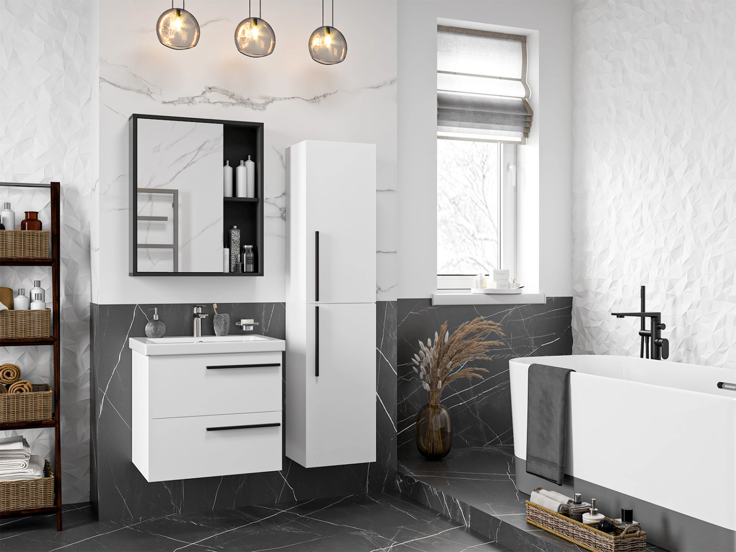 Пенал Misty Ненси 35 подвесной, L/R, белый от магазина Vanna-Vanna.ru!