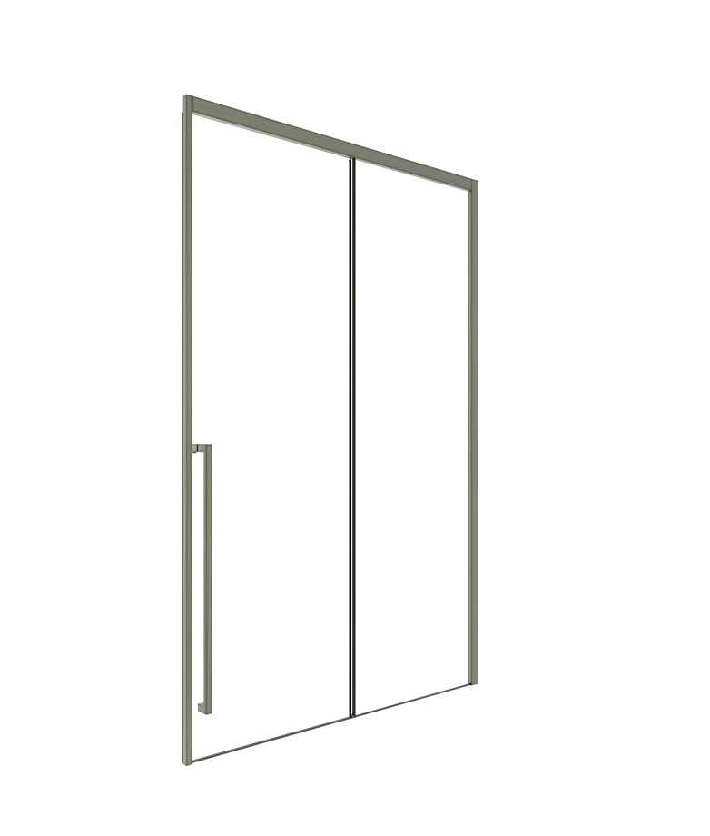 Душевая дверь Timo TDSS-150/13C-8L, 1500*2000, профиль никель, стекло прозрачное 8 мм от магазина Vanna-Vanna.ru!