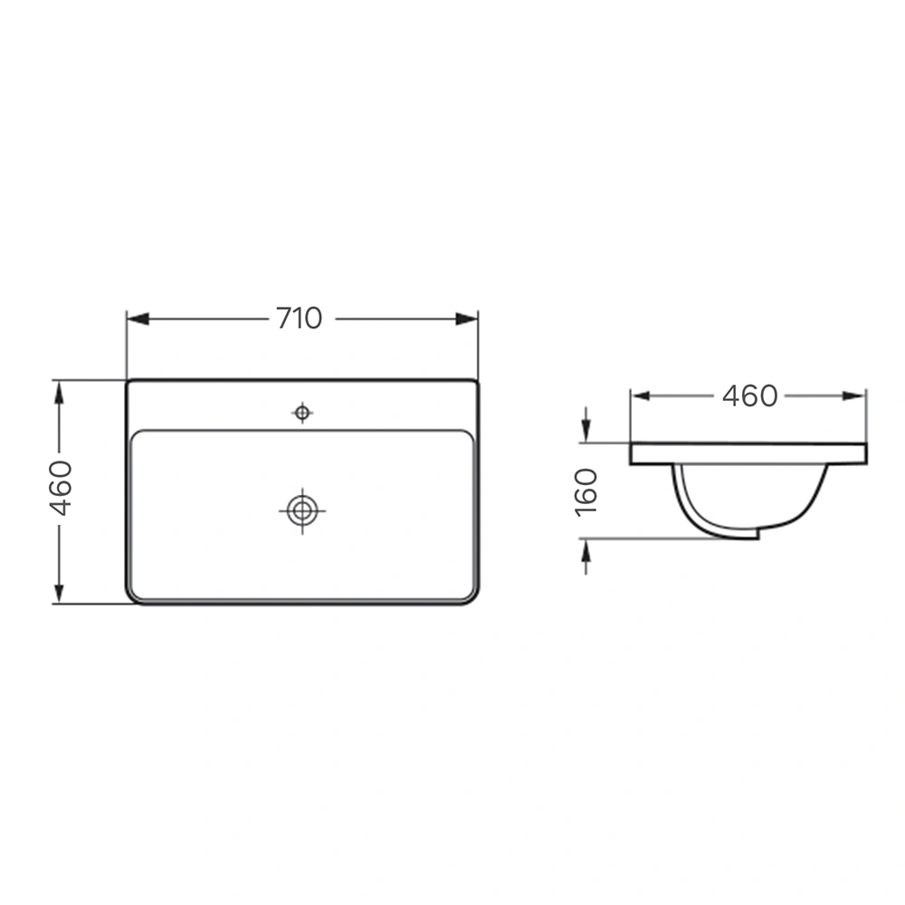 Тумба подвесная Comforty Тенерифе-70 подвесная, белая матовая с раковиной CF19595BX-70 от магазина Vanna-Vanna.ru!