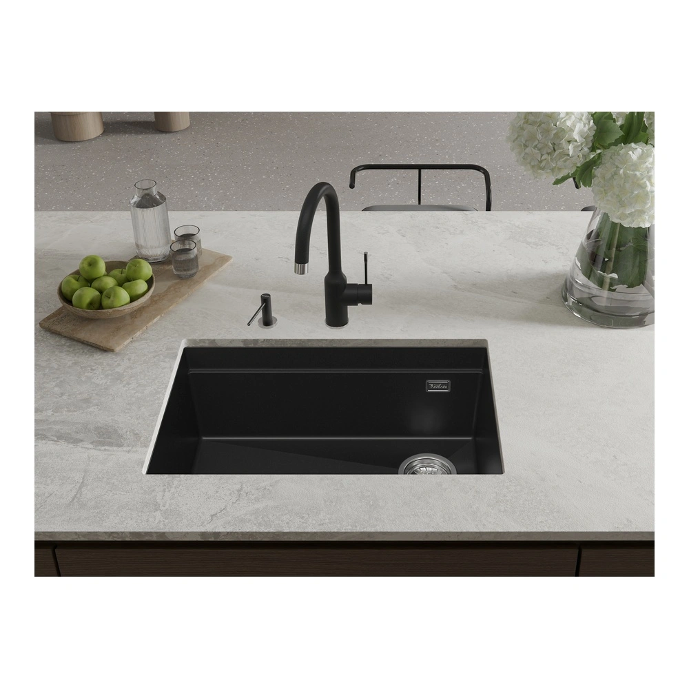 Кухонная мойка Rivelato LINO LN-654-R, черный от магазина Vanna-Vanna.ru!