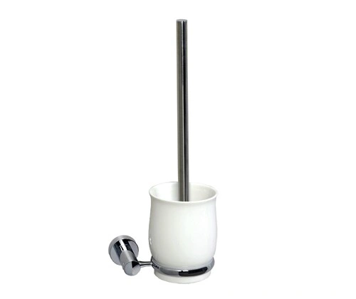 Ершик для унитаза WasserKraft K-24227 хром/белый от магазина Vanna-Vanna.ru!