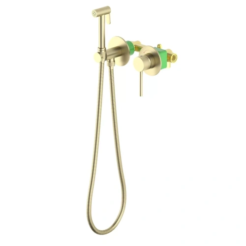 Смеситель с гигиеническим душем Timo Saona 2339/17SM золото матовое от магазина Vanna-Vanna.ru!