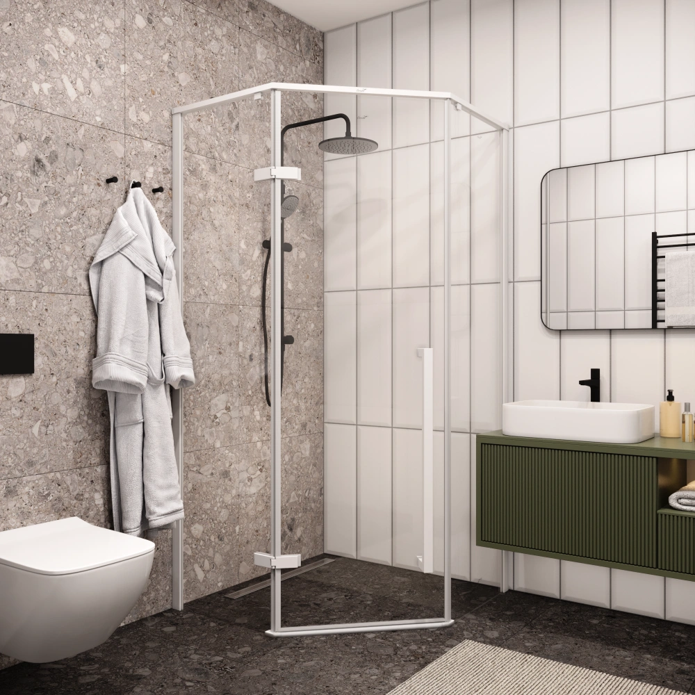 Душевой уголок Ceruttispa C2AW без поддона (100x100x195) от магазина Vanna-Vanna.ru!