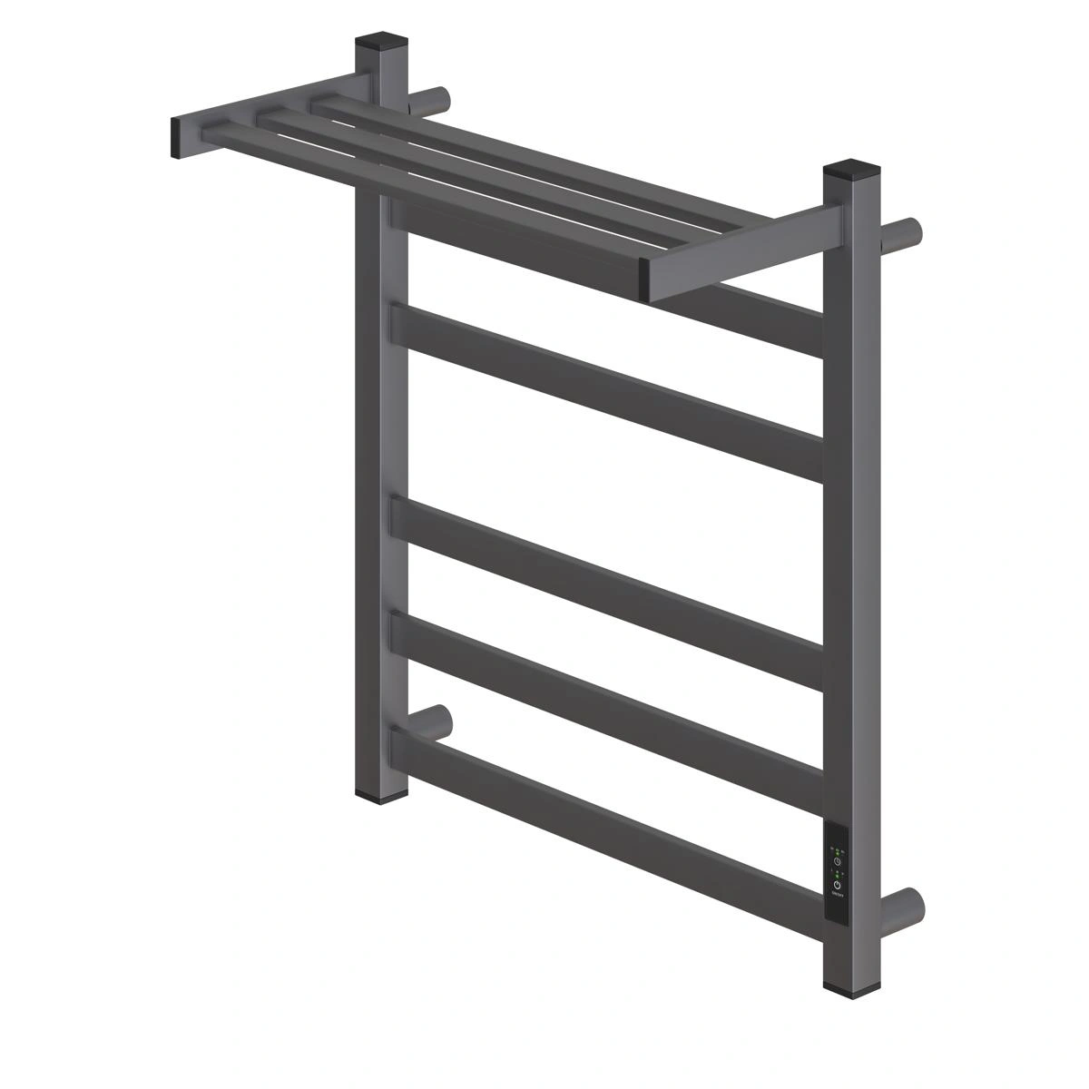 Полотенцесушитель электрический APEXTERMO Terra TR01165GM 600x500 с полкой, графит матовый от магазина Vanna-Vanna.ru!