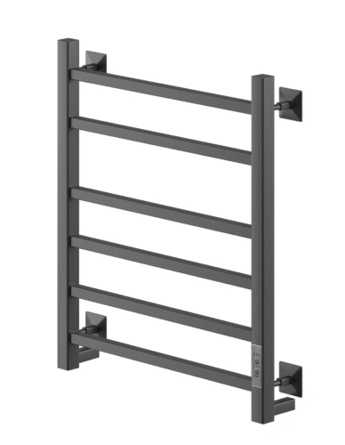 Полотенцесушитель электрический Veconi Barro-B B6050B-B 500х600, черный от магазина Vanna-Vanna.ru!