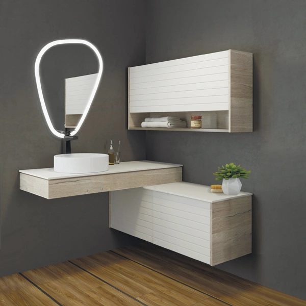 Шкаф подвесной Comforty Клеон-120 белый/дуб дымчатый от магазина Vanna-Vanna.ru!