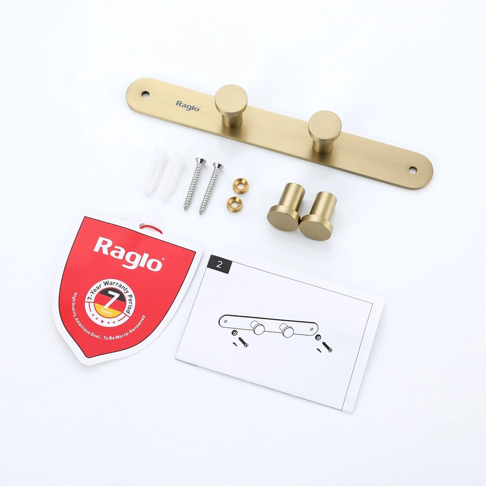 Крючок Raglo R300.054.03, золотой сатин от магазина Vanna-Vanna.ru!