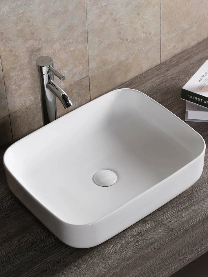 Раковина Ceruttispa CR0084 накладная, белая, прямоугольная 500х400х135 от магазина Vanna-Vanna.ru!