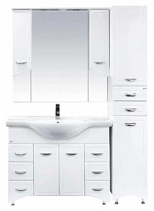 Пенал Misty Дрея 35 напольный, R, белый от магазина Vanna-Vanna.ru!