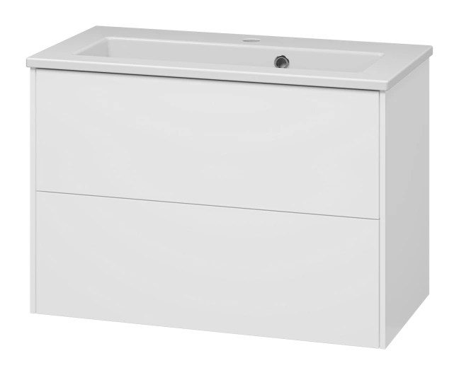 Тумба с раковиной Brevita Toy 70 подвесная, белый