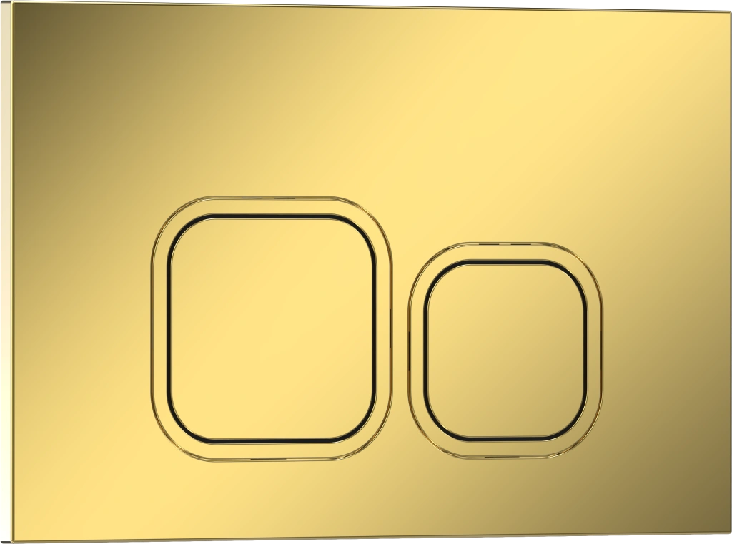 Комплект 2в1 IBERICA BLANCA инсталляция SILENCIO, кнопка смыва ESTI-Q золото глянцевое (IB001.836)