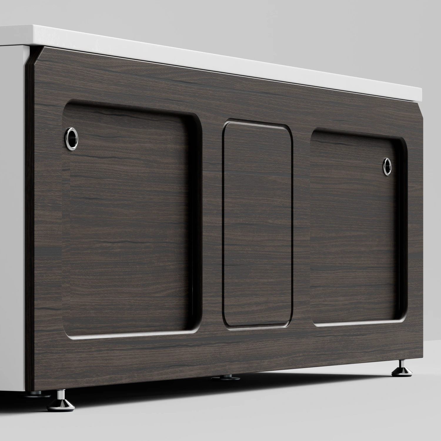 Экран под ванну Vod-ok Хит 150 раздвижной венге от магазина Vanna-Vanna.ru!