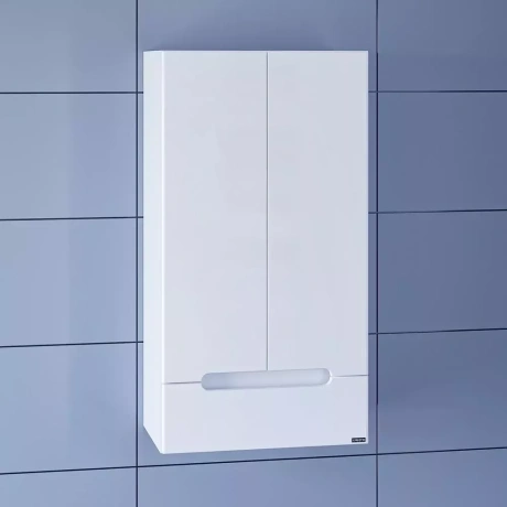 Шкаф навесной Санта Лондон 48 с ящиком, белый от магазина Vanna-Vanna.ru!