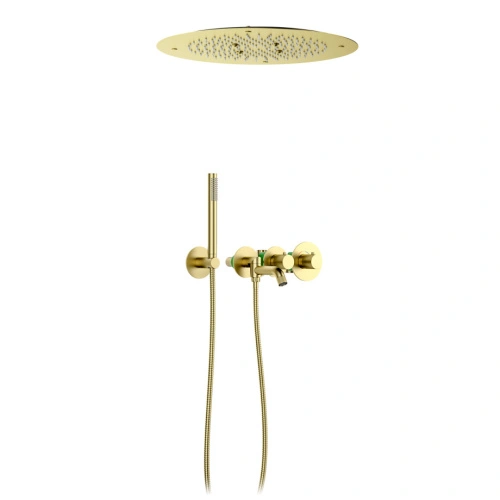 Душевая система встроенная с термостатом Timo Saona SX-2358/17SM золото матовое от магазина Vanna-Vanna.ru!