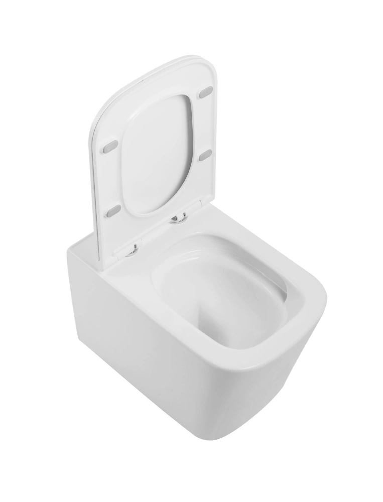 Унитаз SantiLine SL-5027 подвесной, торнадо, микролифт, белый от магазина Vanna-Vanna.ru!
