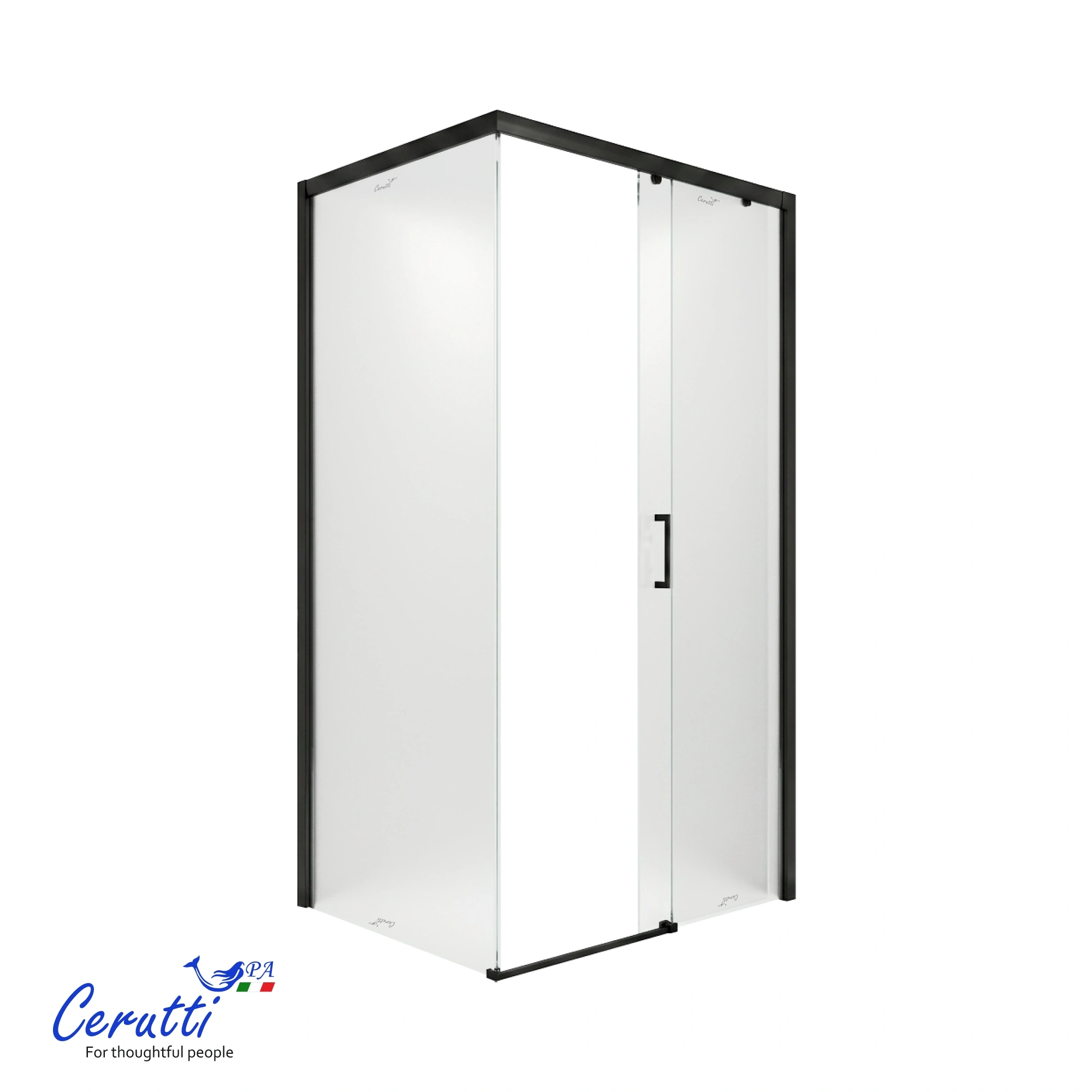 Душевое ограждение Ceruttispa ВИТО (VITO) 110BF R (110x80x195) от магазина Vanna-Vanna.ru!