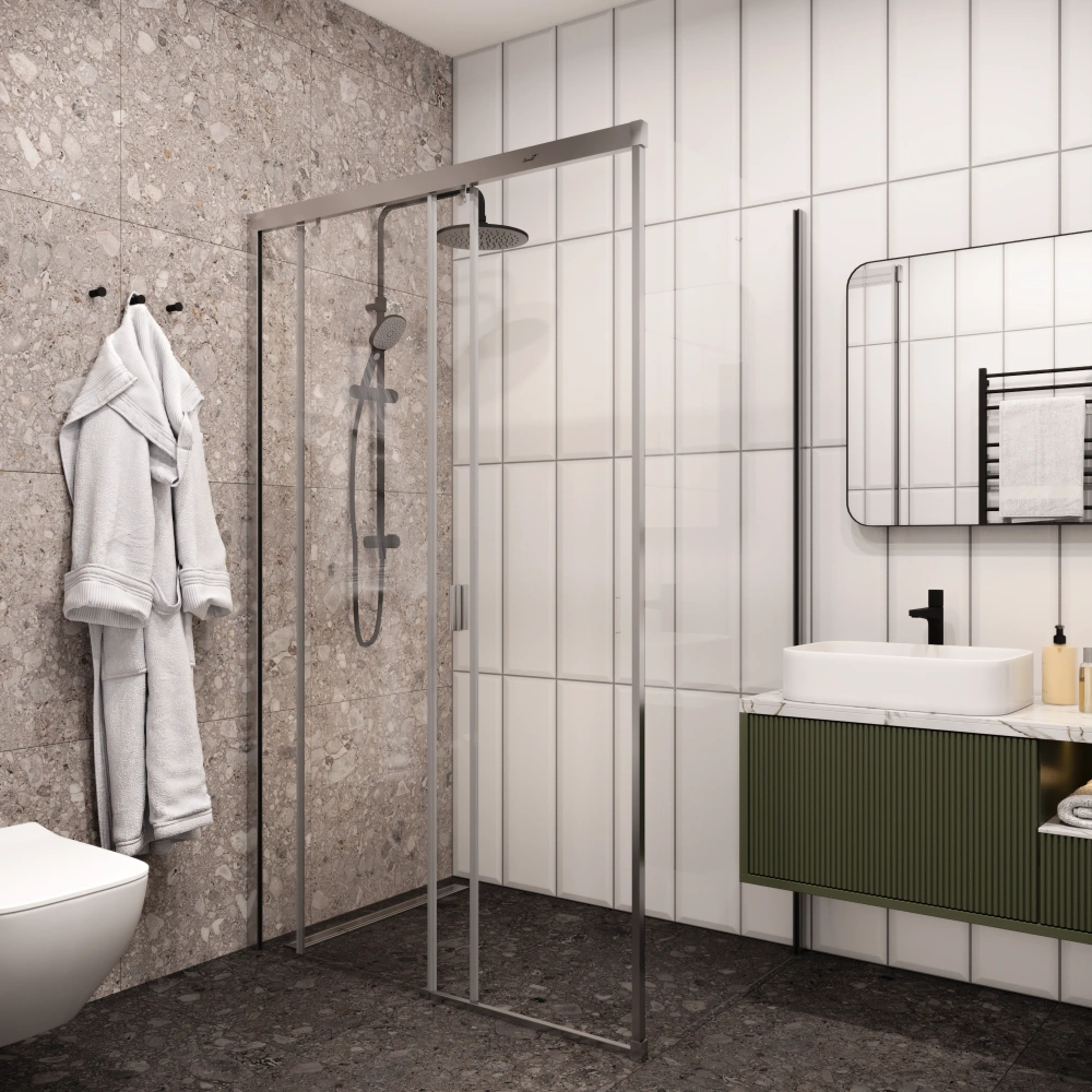 Душевой уголок Ceruttispa MARBELLA 120 L без поддона (80x120x190)