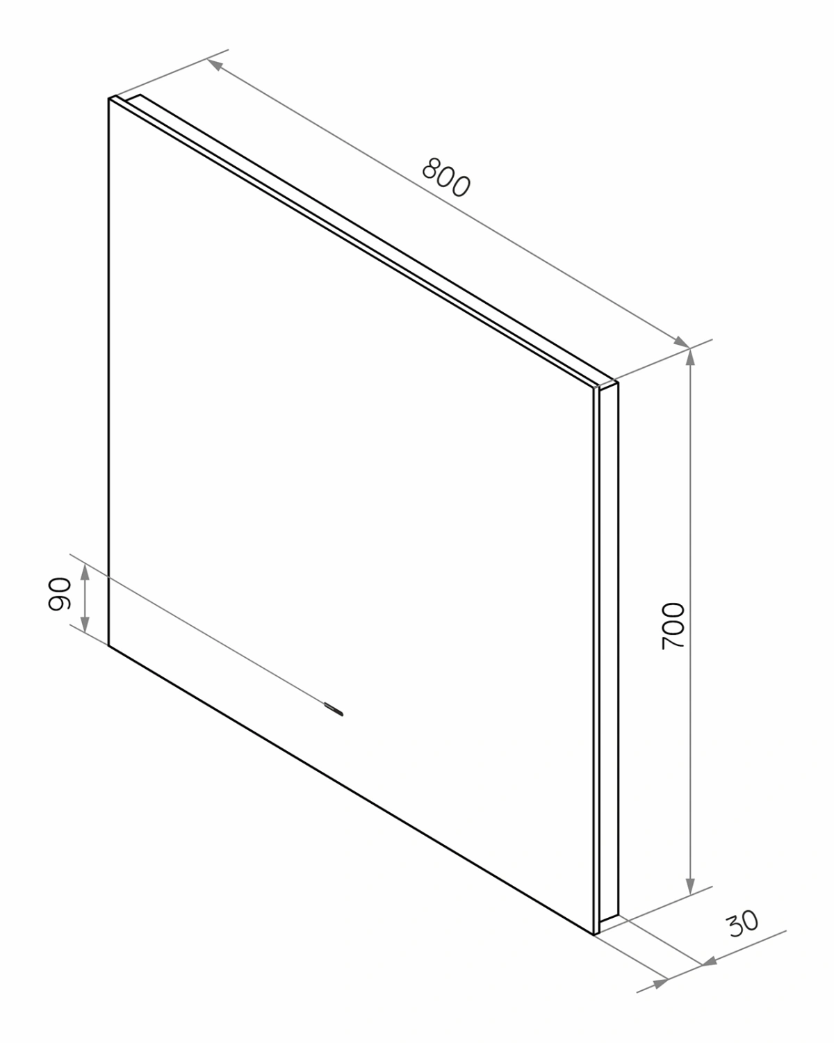 Зеркало Misty Нембус 800x700 от магазина Vanna-Vanna.ru!
