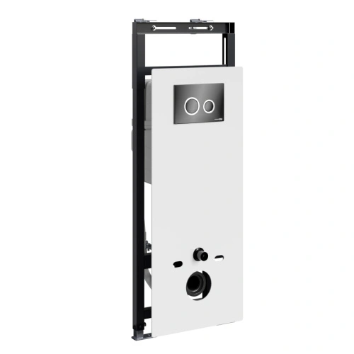 Инсталляция WasserKraft Salm 27TLT.010.ME.WH.PB01 для подвесного унитаза, с кнопкой от магазина Vanna-Vanna.ru!