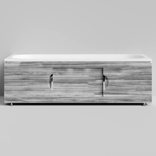 Экран под ванну Vod-ok Топ 180 раздвижной Лиственница структурная контрастно-серая от магазина Vanna-Vanna.ru!